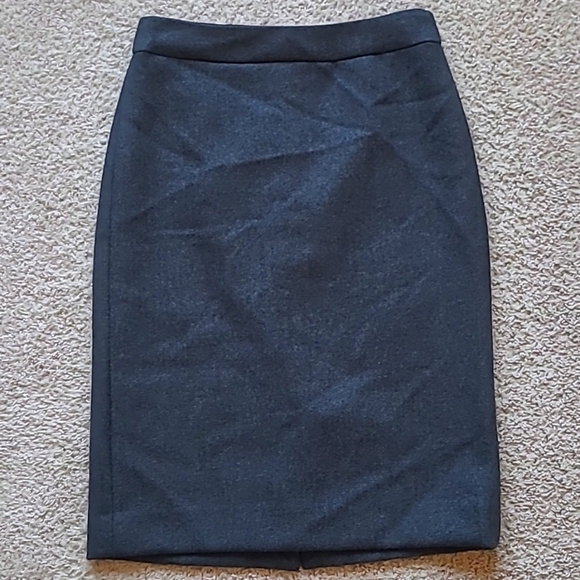 J.Crew Dark Gray 100% Wool Pencil Skirt Women’s 0 HO10 - Picture 3 of 11